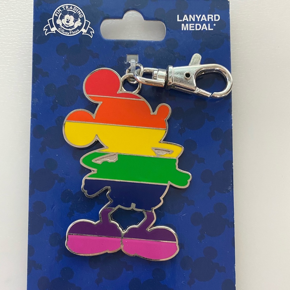 Disney Mickey Rainbow pride keychain
